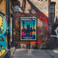 Nashville, TN Music City Poster