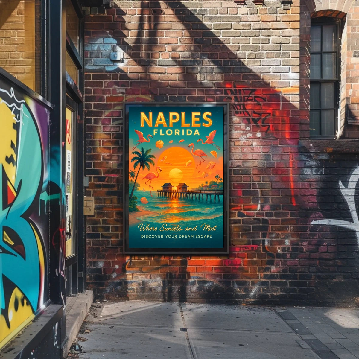 Naples, Florida Where Sunsets and Meet Poster