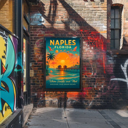 Naples, Florida Where Sunsets and Meet Poster