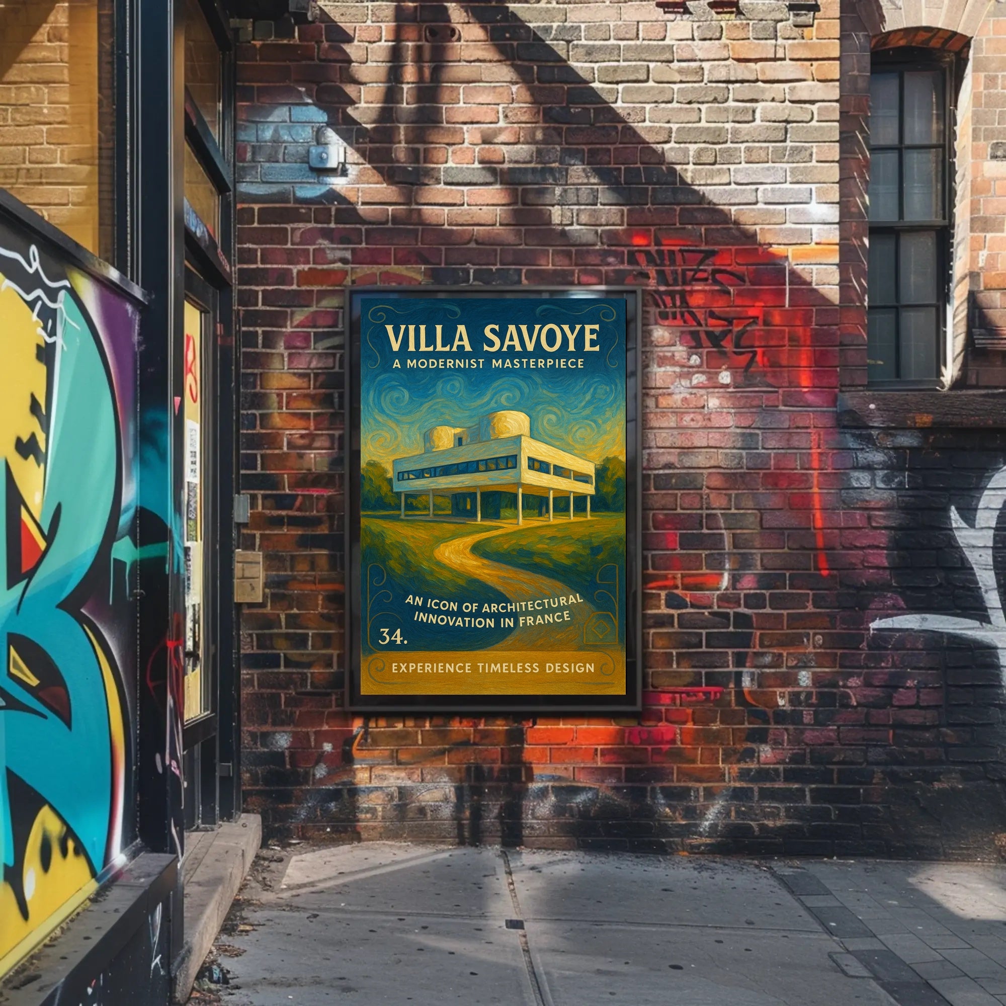 Villa Savoye A Modernist Masterpiece Poster PosterGoat