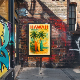 Hawaii Tropical Paradise Poster