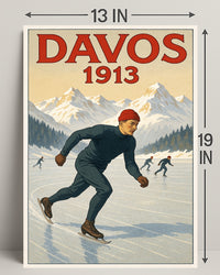 Davos 1913 Winter Sports Poster PosterGoat