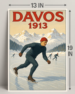 Davos 1913 Winter Sports Poster PosterGoat