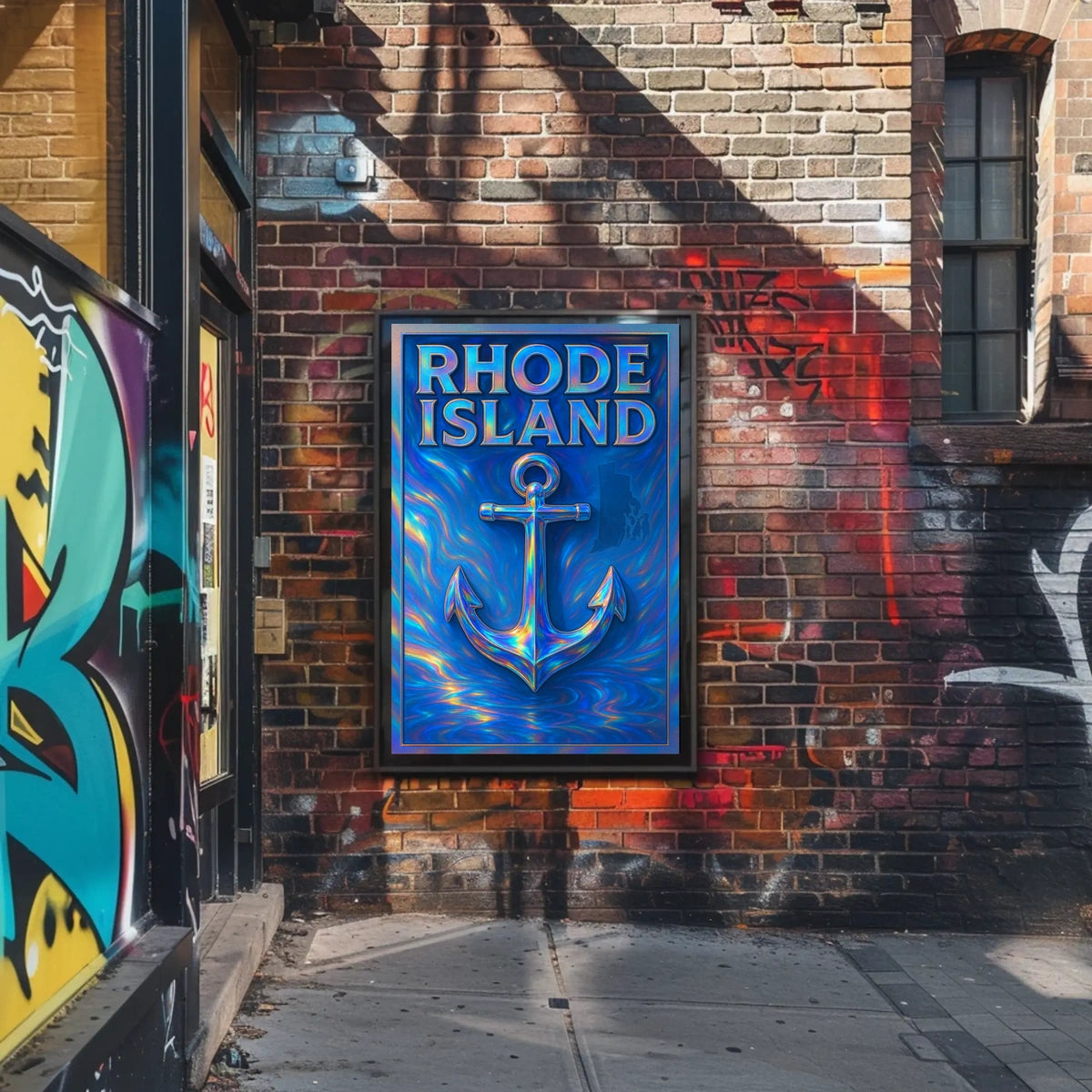 Rhode Island Nautical Poster