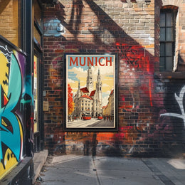 Munich Cityscape Poster