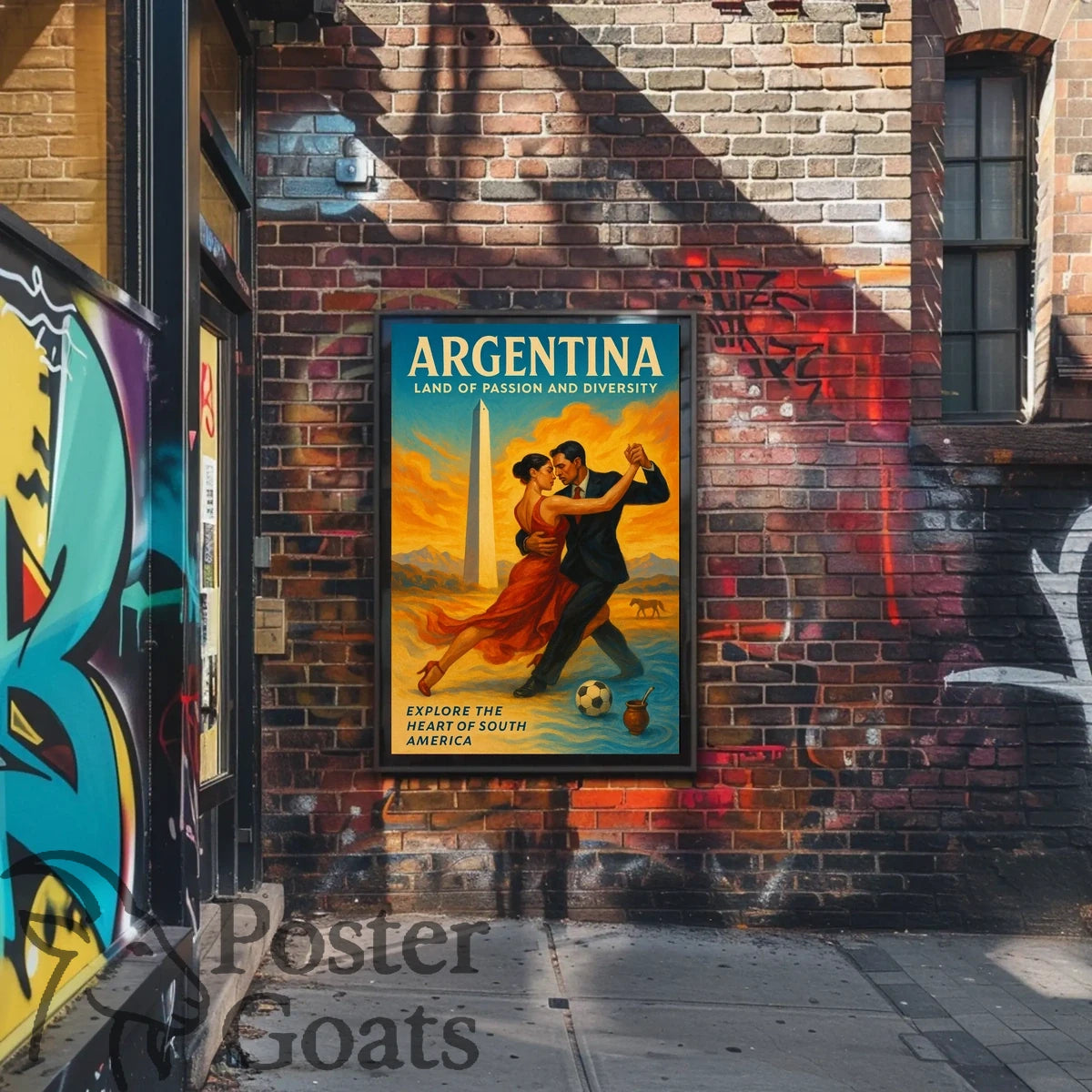 Argentina Tango Vibes: Vibrant Cultural or Heritage Poster