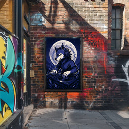 Dj Wolf Under The Moon Poster