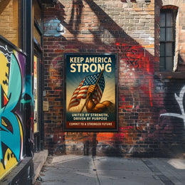 United by Strength Motivational Poster