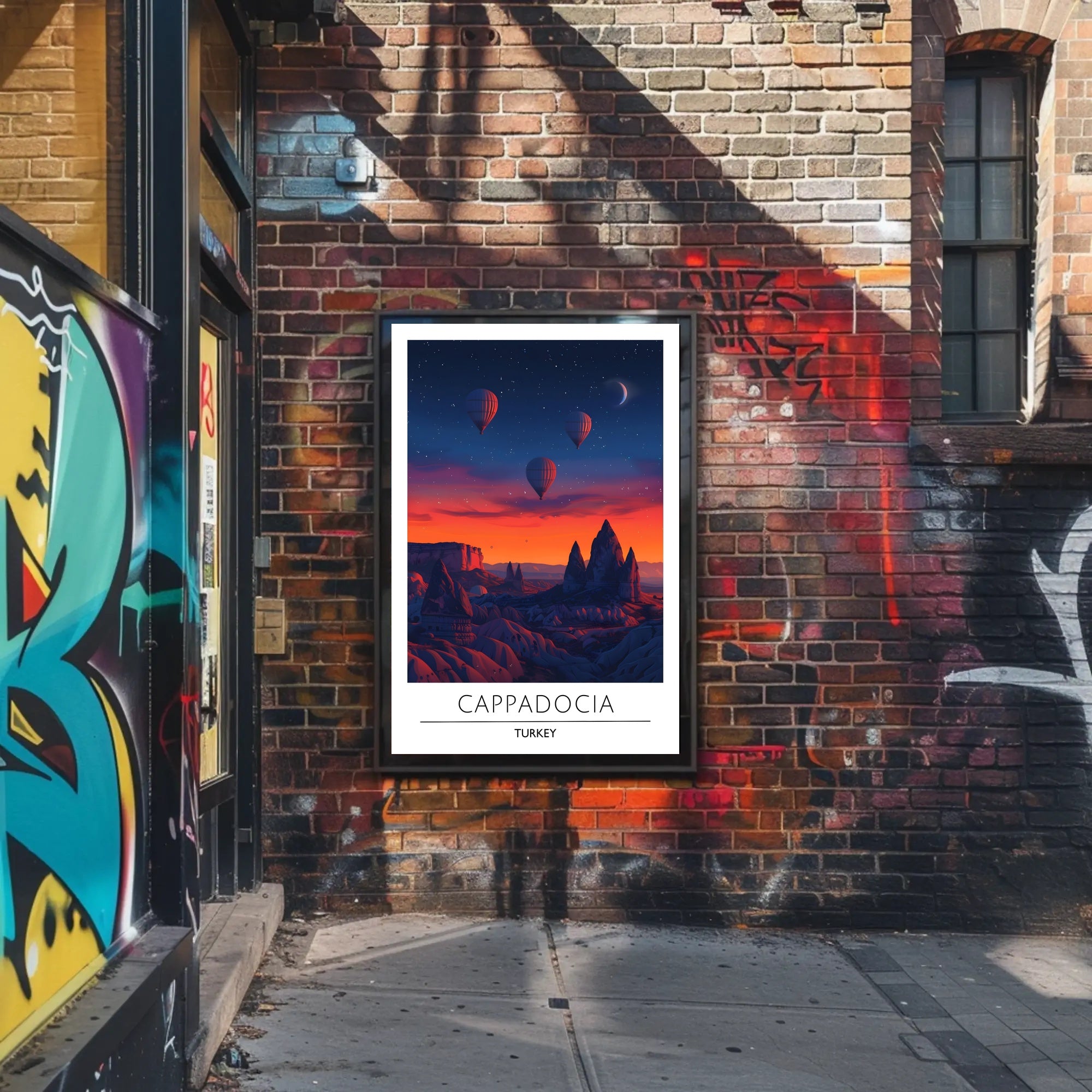 Cappadocia Adventure Hot Air Balloon Travel Poster