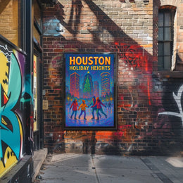 Houston Holiday Heights Poster