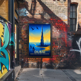 Dubai Where Tradition Meets Innovation Poster PosterGoat