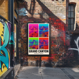 Grand Canyon Pop Art Masterpiece: National Park Poster PosterGoat