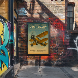 Naval Aircraft Factory N3N Canary Poster