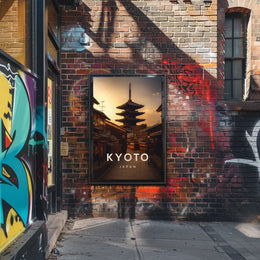 Kyoto Japan Cultural Heritage Art Poster