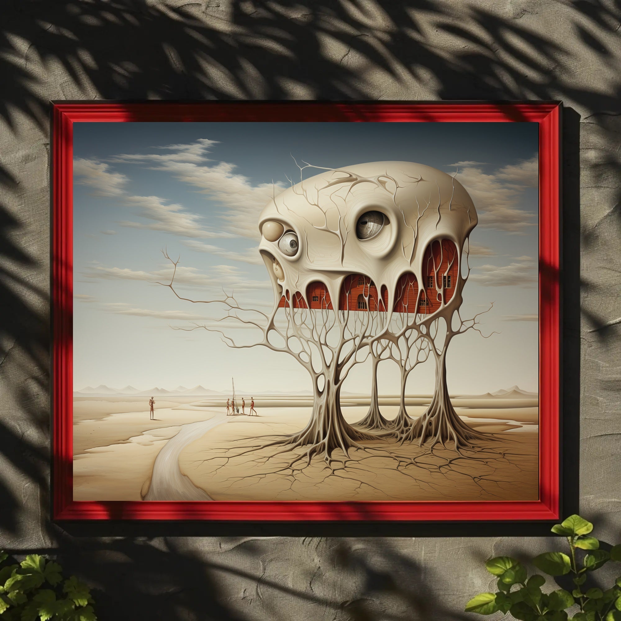 Imaginative Landscape Surreal Organic Architecture Artistic Poster