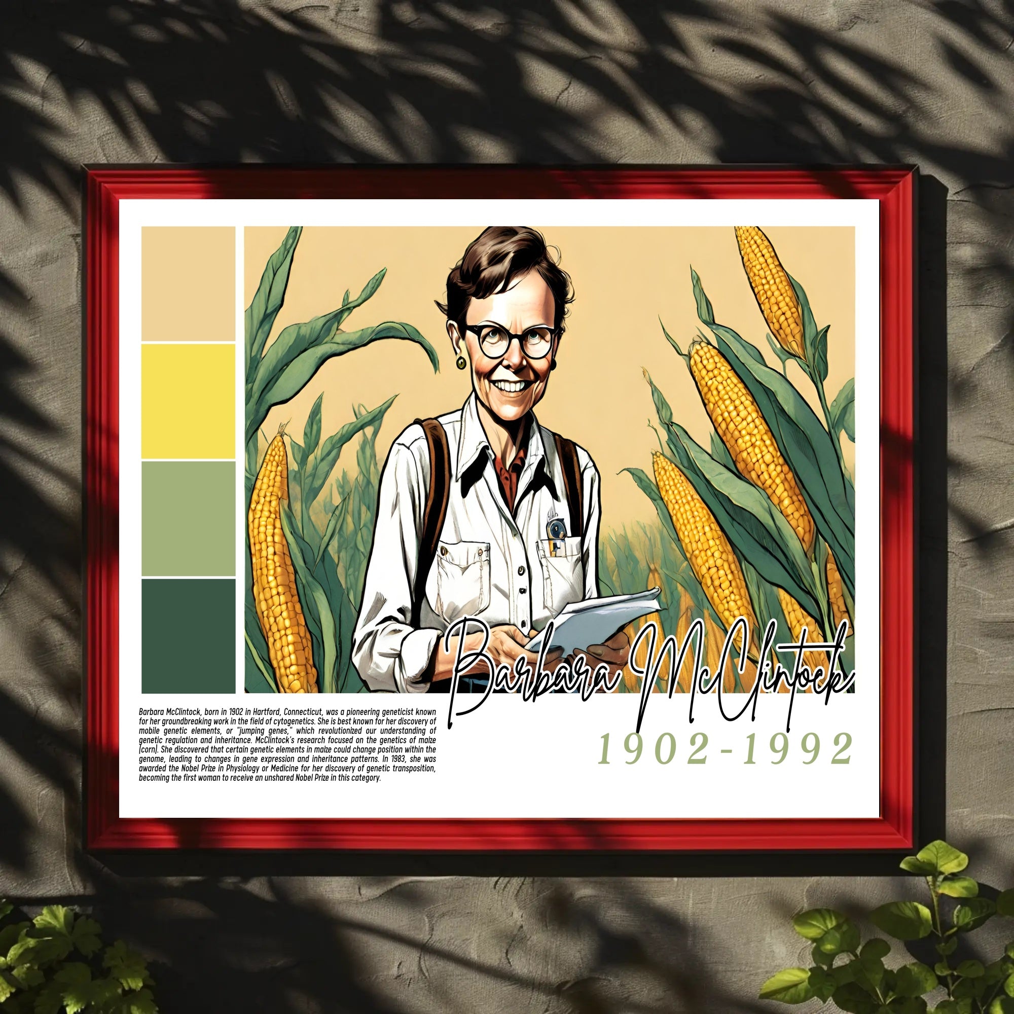 Tribute to a Genetic Pioneer Poster