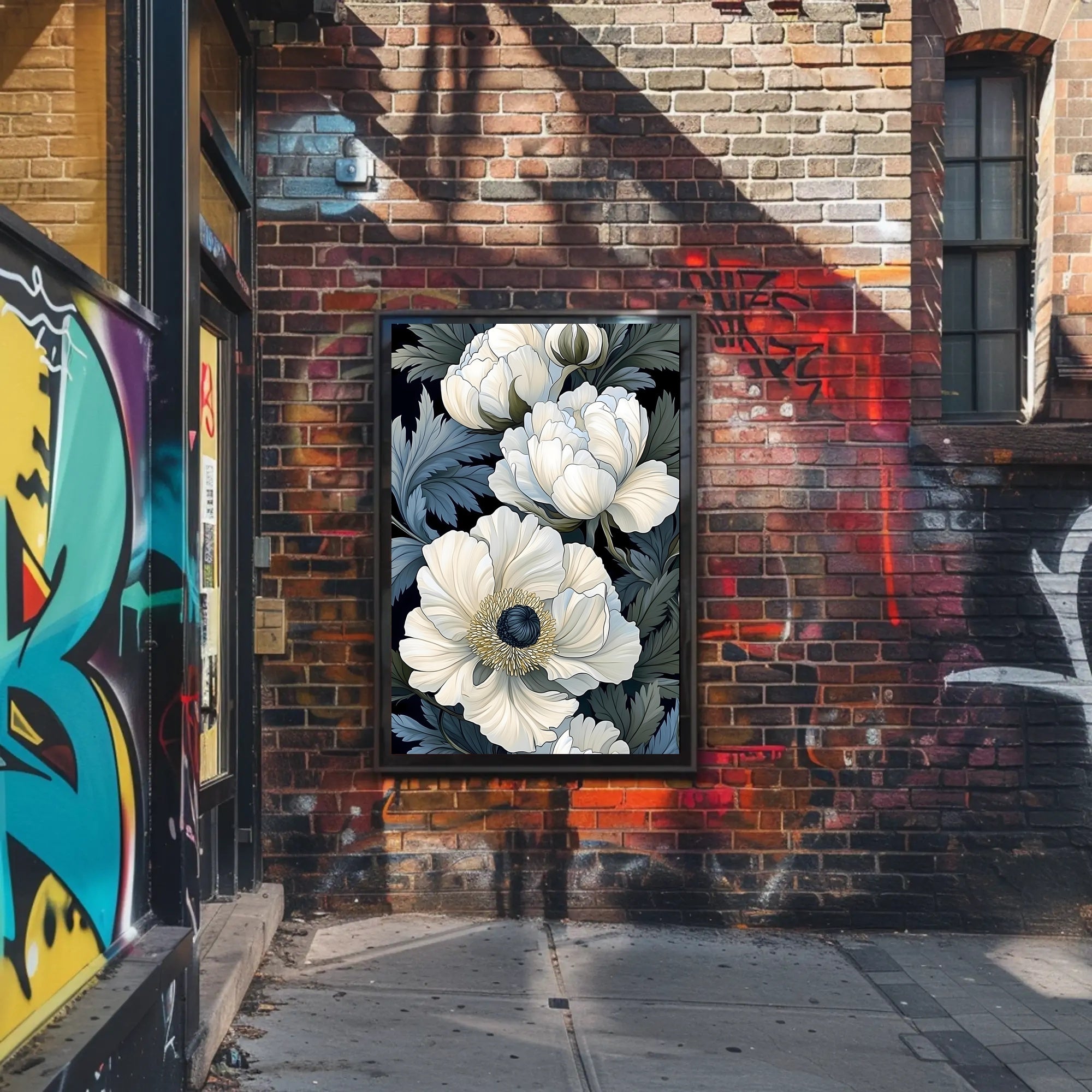 Elegant Floral Design Wall Art Print