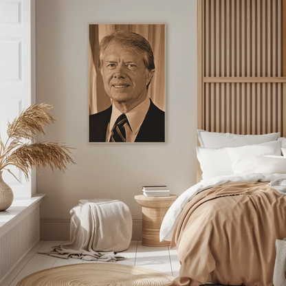 Jimmy Carter 39th President Sepia Photo