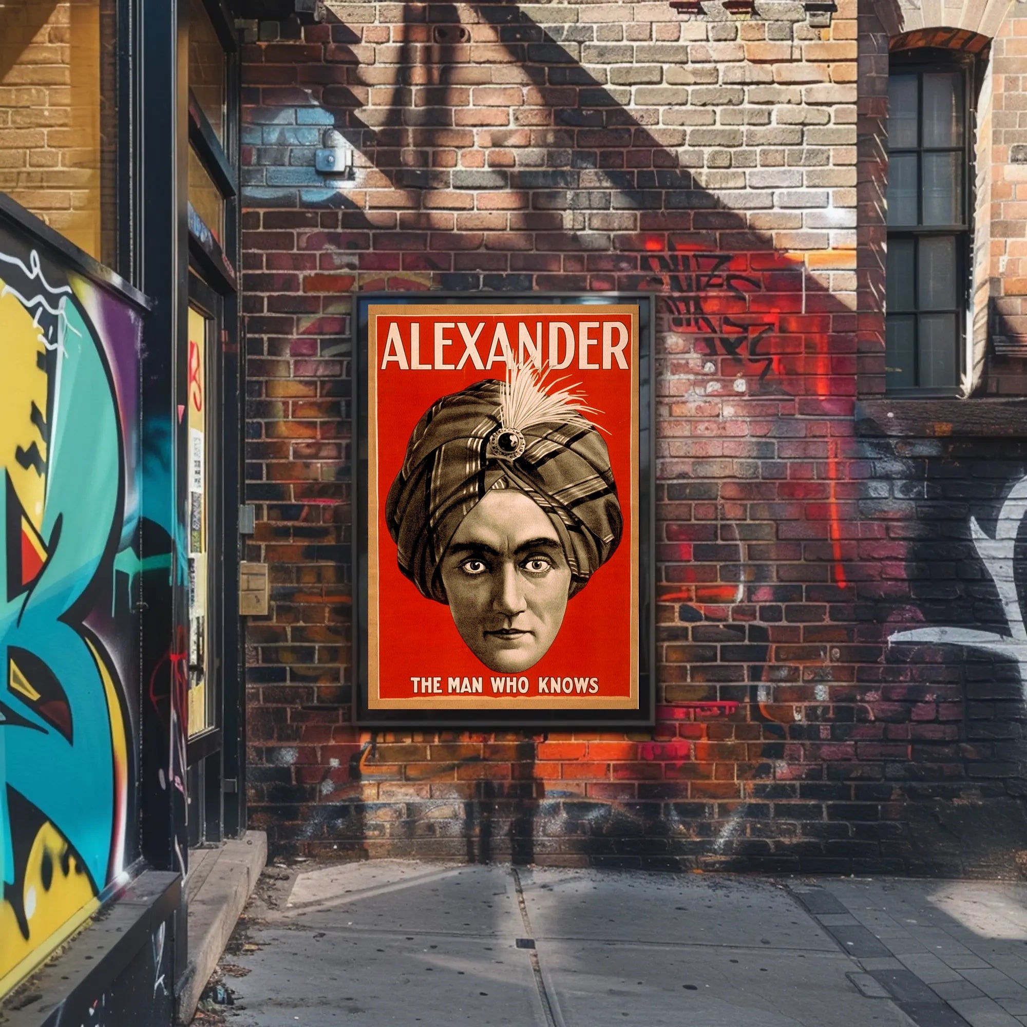 Alexander the Man Who Knows Vintage Magic Poster