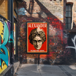 Alexander the Man Who Knows Vintage Magic Poster