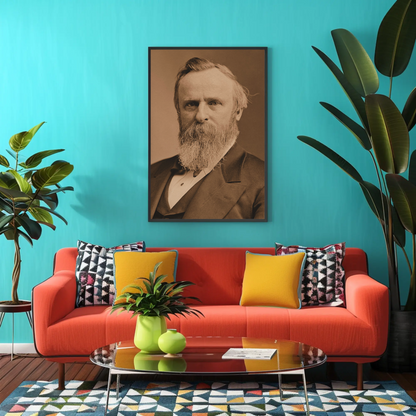 Rutherford B. Hayes 19th President Sepia Photo