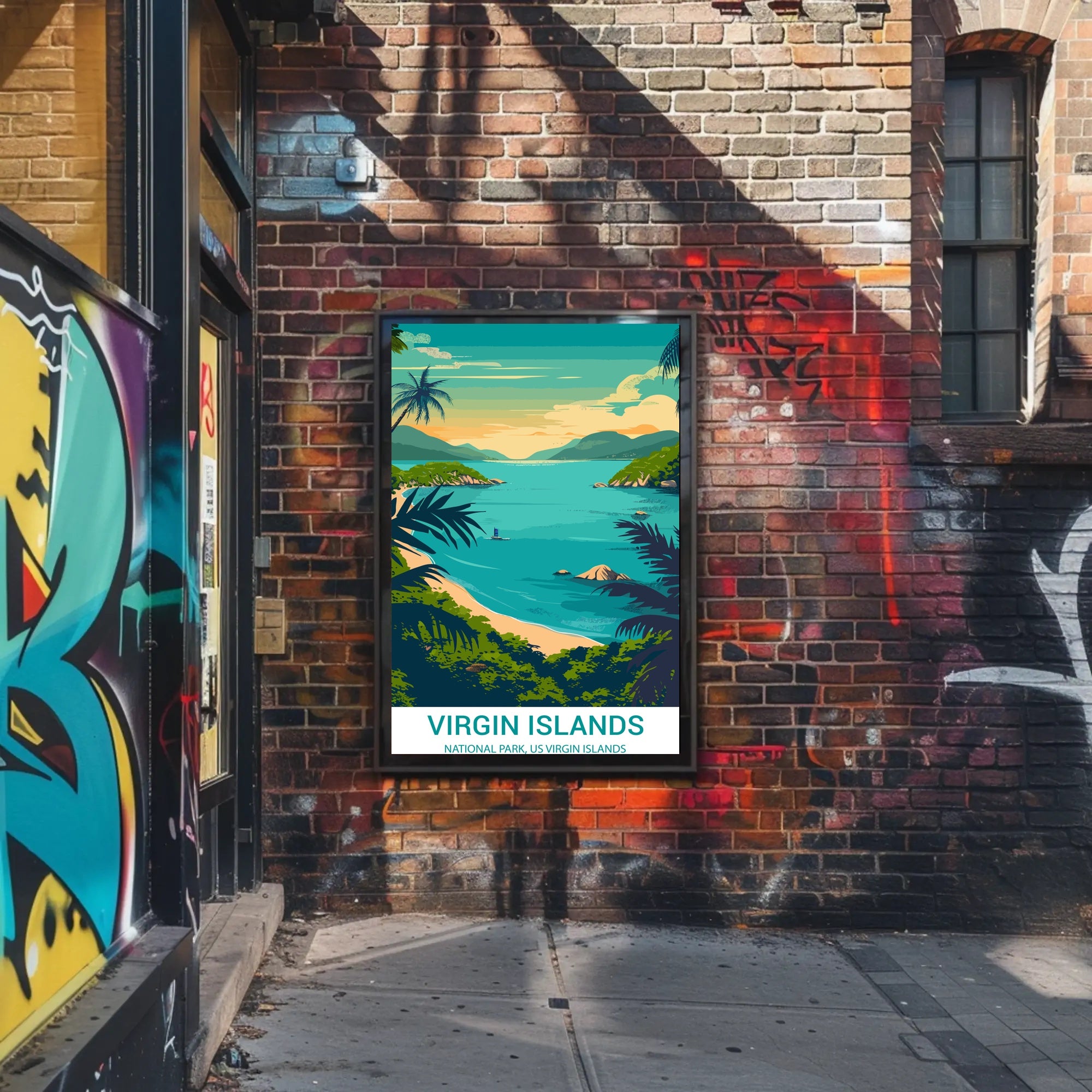 Scenic Virgin Islands National Park Travel Poster