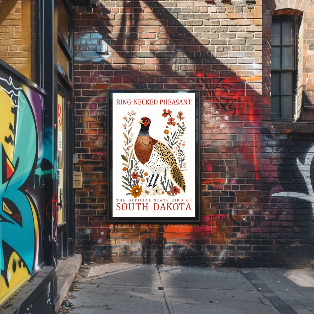 Ring-necked Pheasant State Pride Art Poster