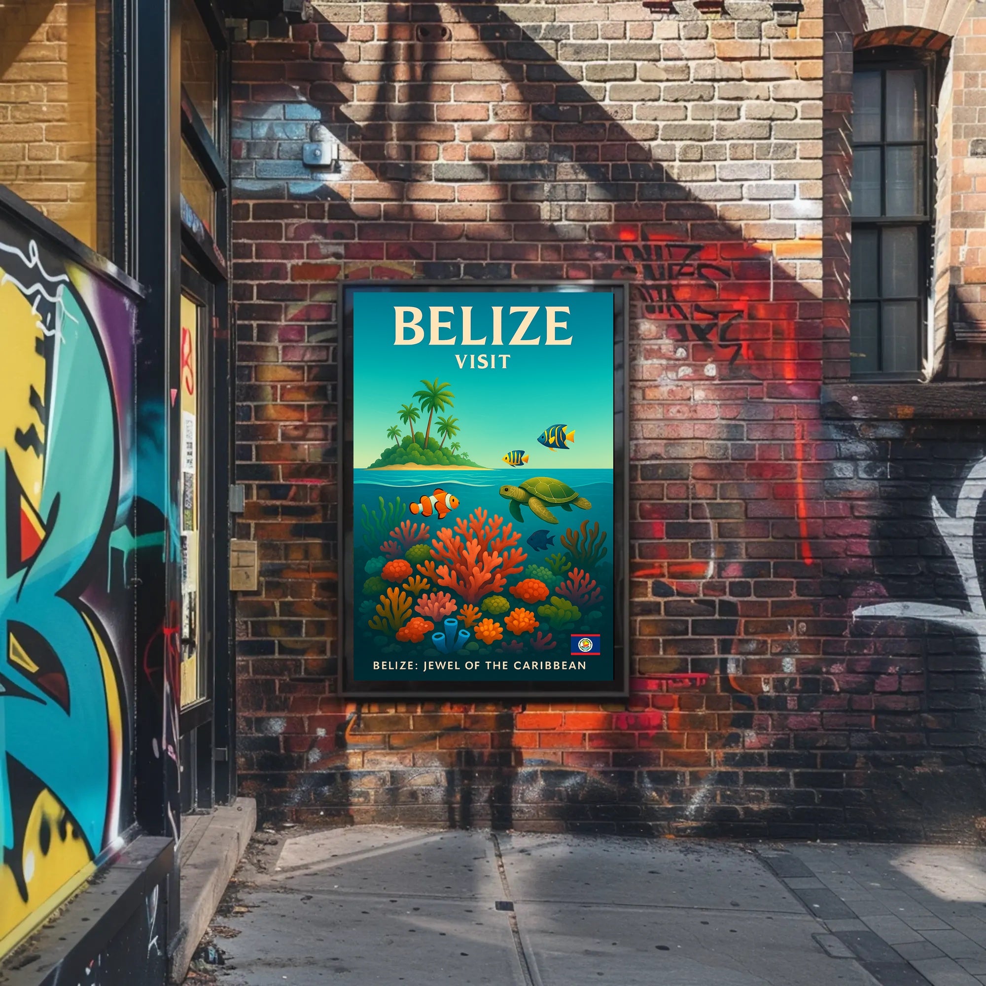 Explore Belize Poster PosterGoat