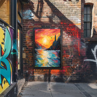 Radiant Sunset Over The Sea Poster