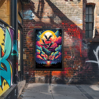 Surreal Birds and Balloon Adventure Art Poster