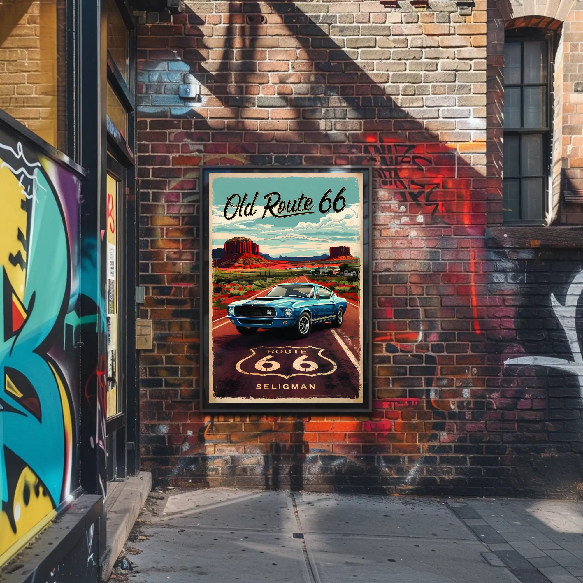 Journey on Old Route 66 Poster