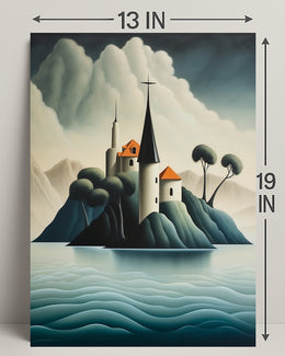 Enchanted Island Fortress Poster PosterGoat