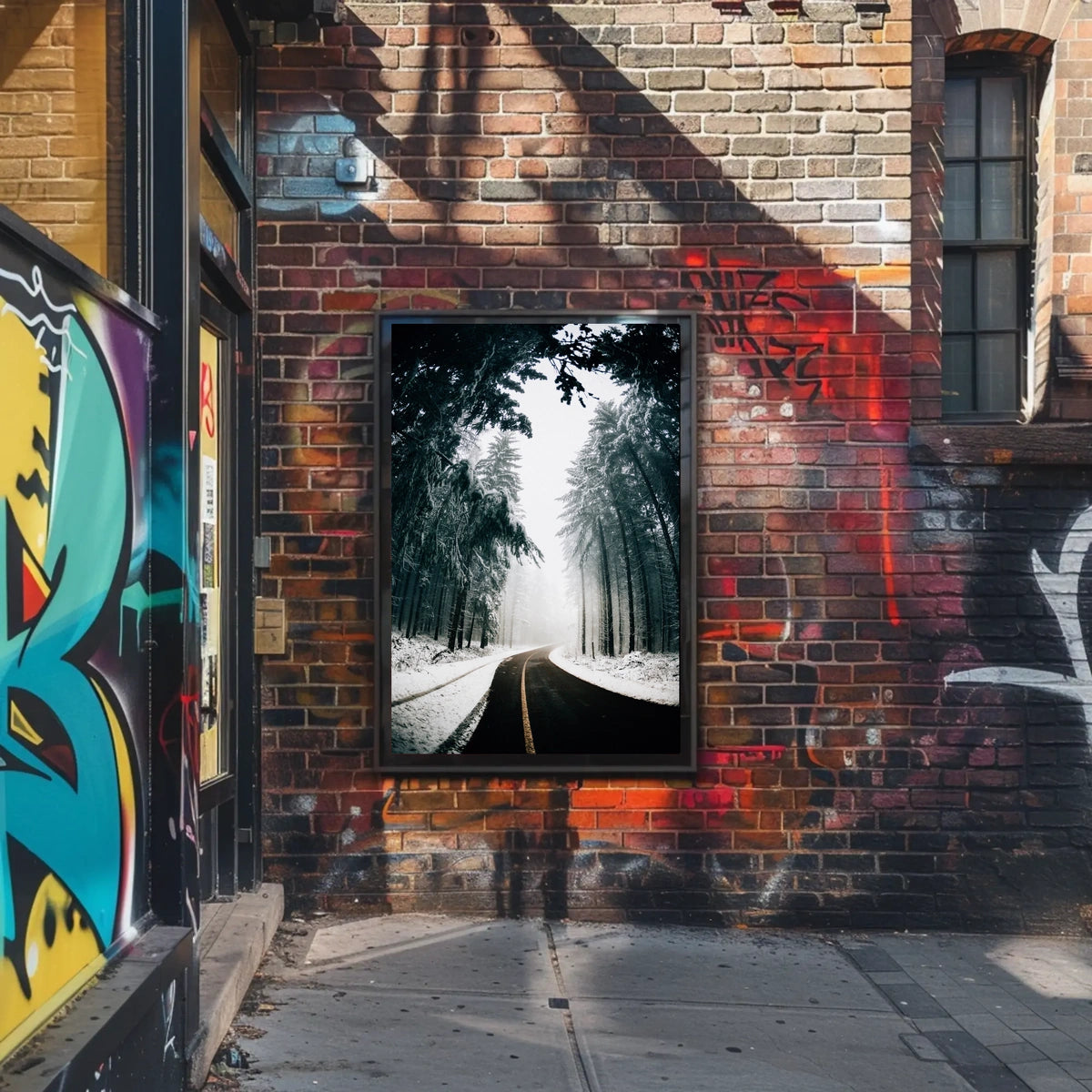 Winter Road Serenity, National Park Poster