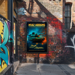 M1A2 Abrams The Vanguard of Modern Armor Poster PosterGoat