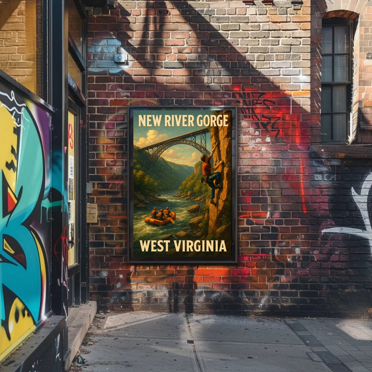 Adventure In New River Gorge Poster