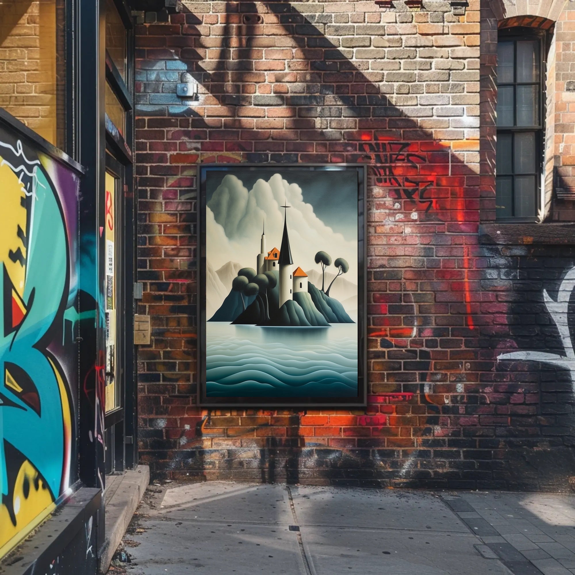 Enchanted Island Fortress Poster PosterGoat