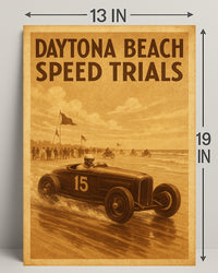 Daytona Beach Speed Trials Poster PosterGoat
