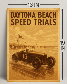 Daytona Beach Speed Trials Poster PosterGoat