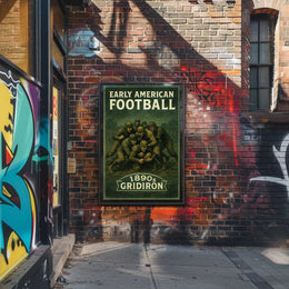 Early American Football 1890s Gridiron Poster PosterGoat