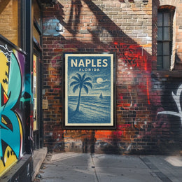 Naples Florida Coastal Serenity Poster Wall Art Decor