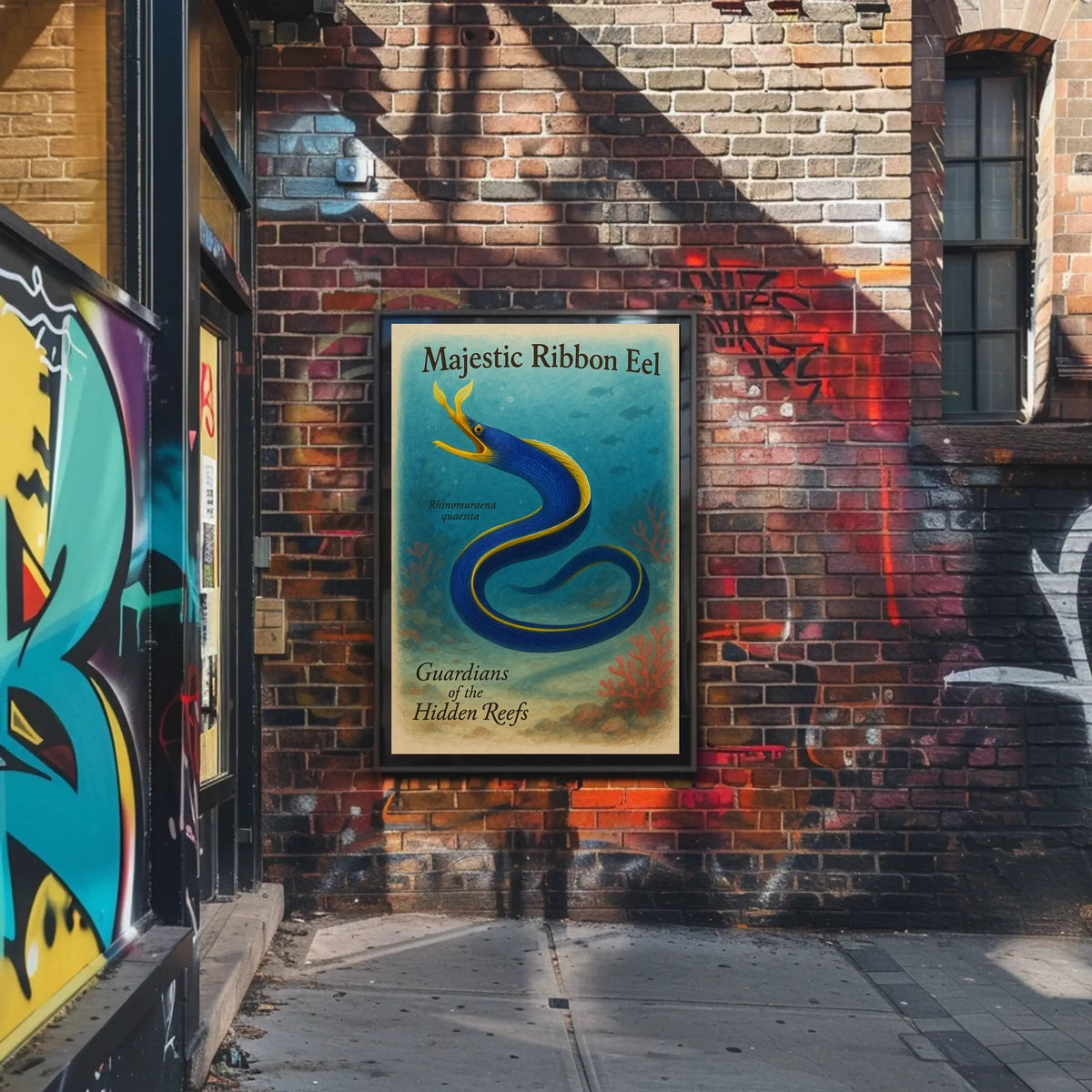 Majestic Ribbon Eel Poster