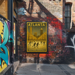 Atlanta Southern Snowfall Poster