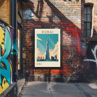 Iconic Skyline of Dubai Poster