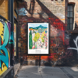 Vibrant Streets of Seoul Poster PosterGoat