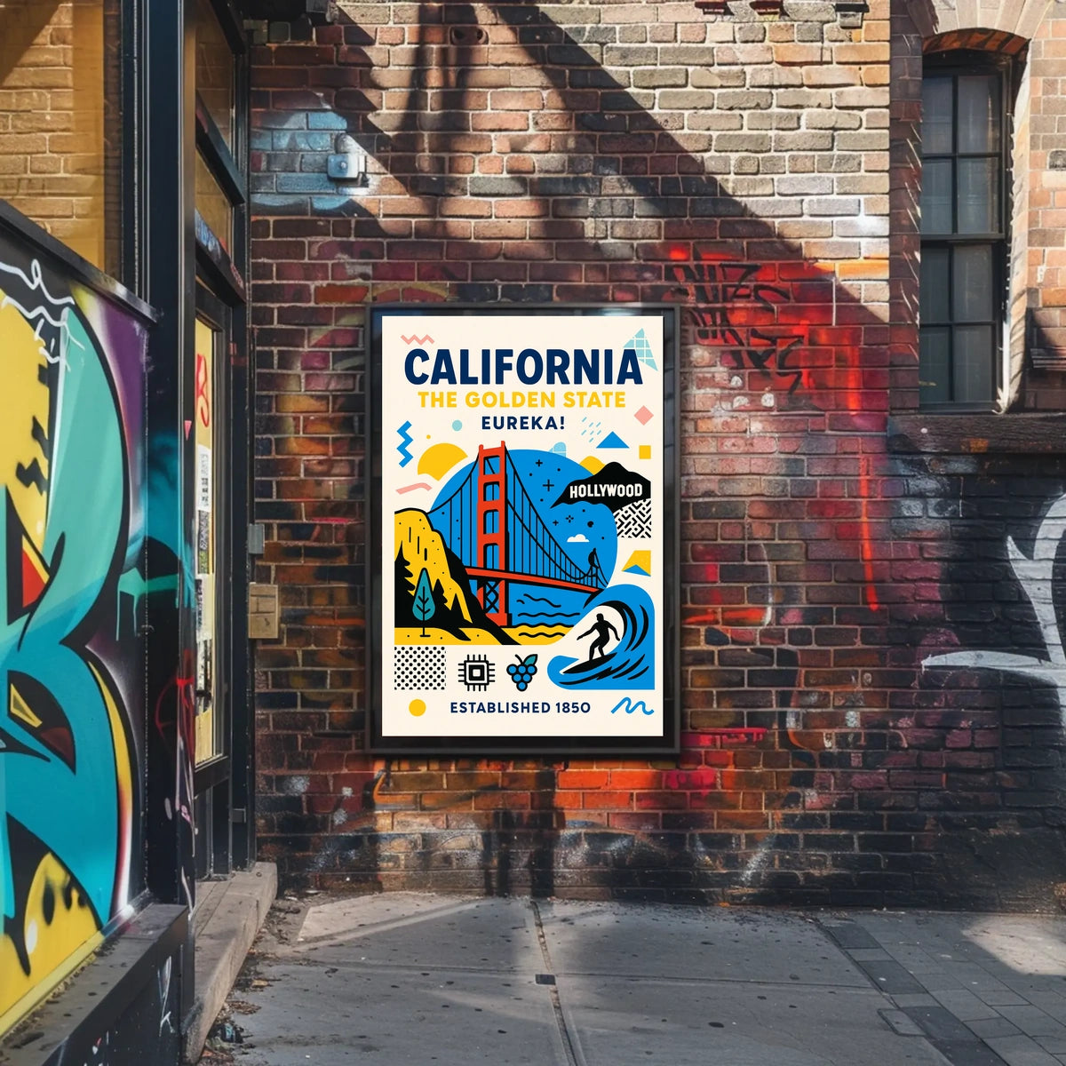 California The Golden State Poster