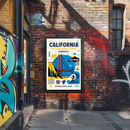 California The Golden State Poster