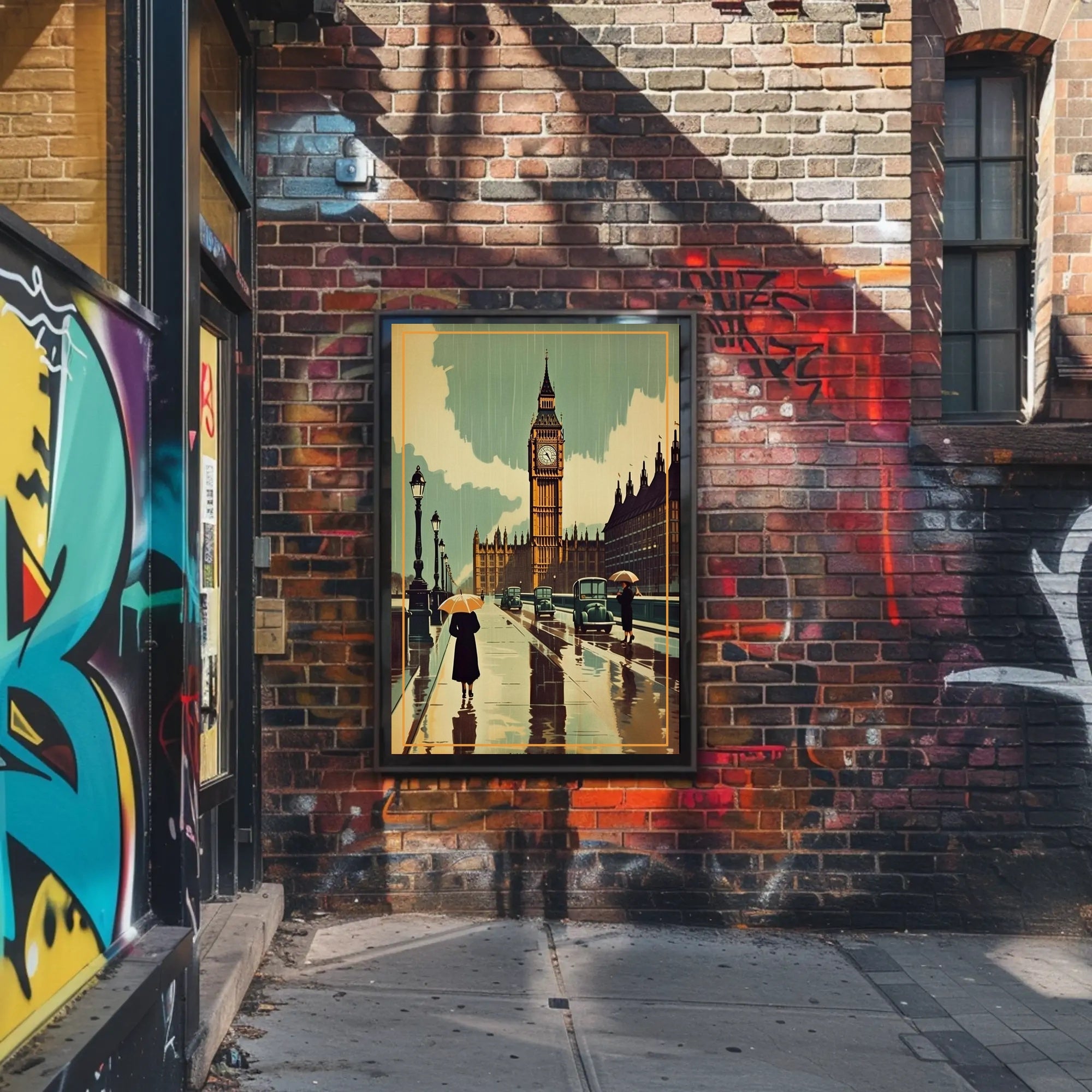 Rainy Day in London Poster