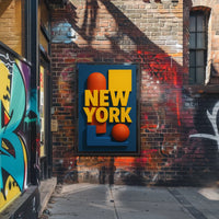 New York Abstract Design Poster Cityscape Wall Art Decor