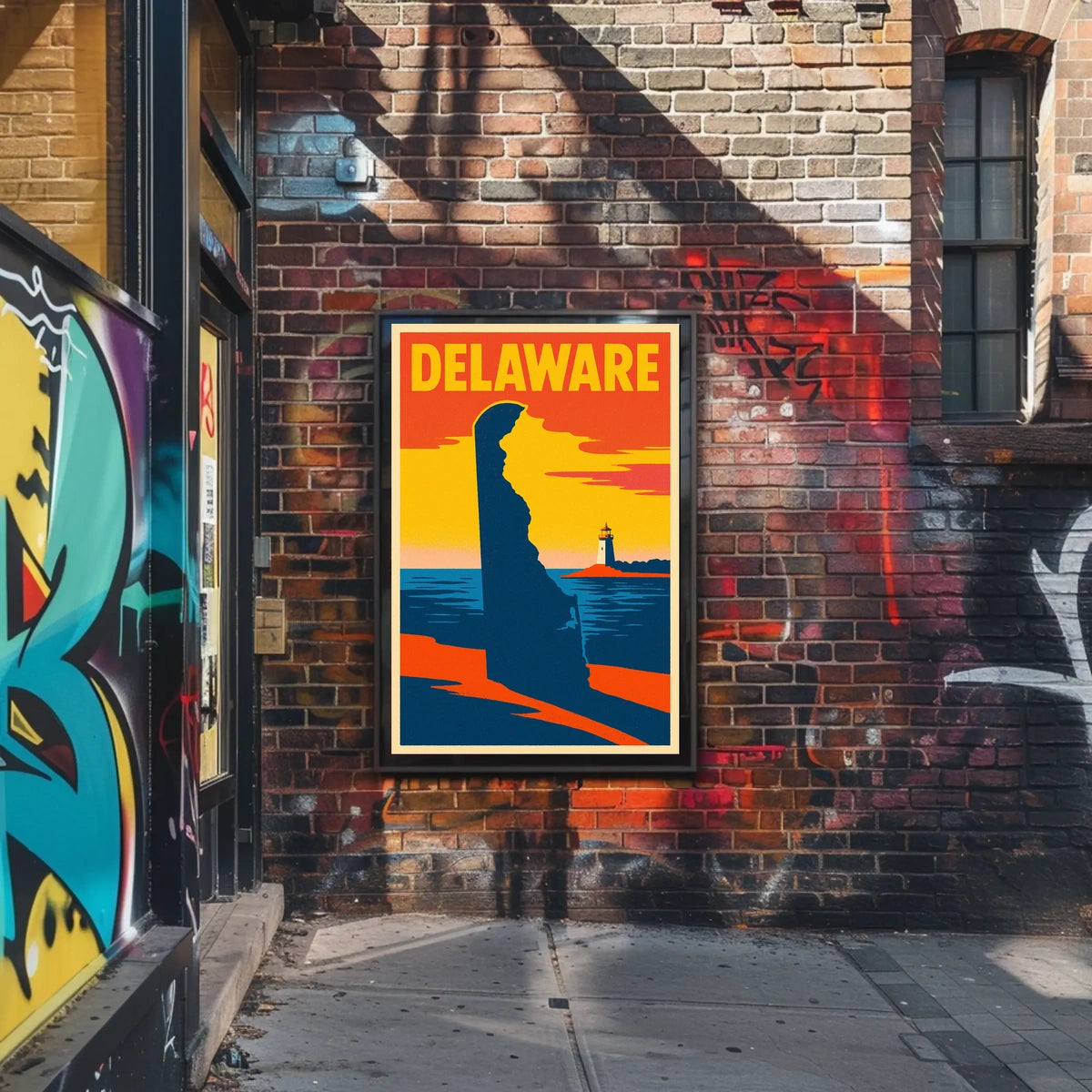 Delaware Coastline Poster