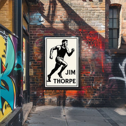 Jim Thorpe Athletic Icon Poster